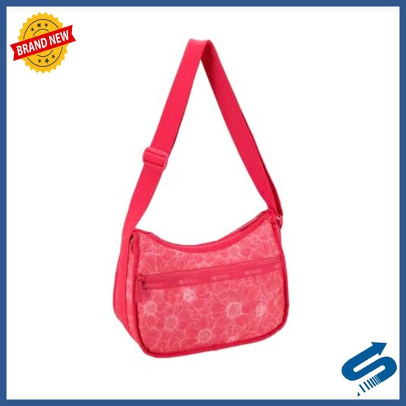 Lightweight Recycled Nylon Hobo Crossbody Bag with Cosmetic Bag - Picture 3 of 5